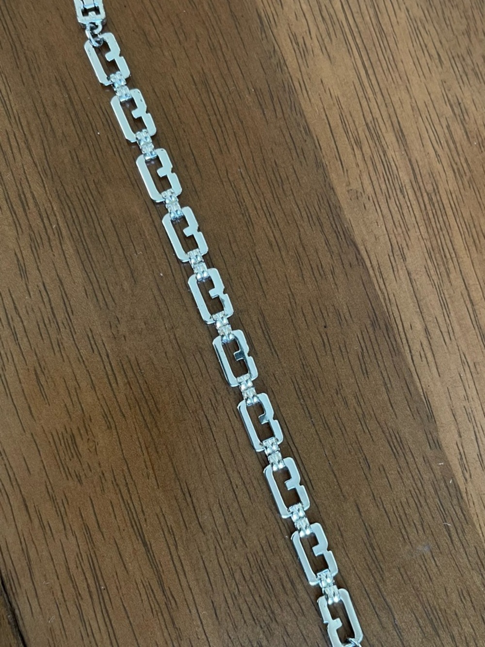 Givenchy Vintage G-Link Silver Bracelet - Picture 7 of 8